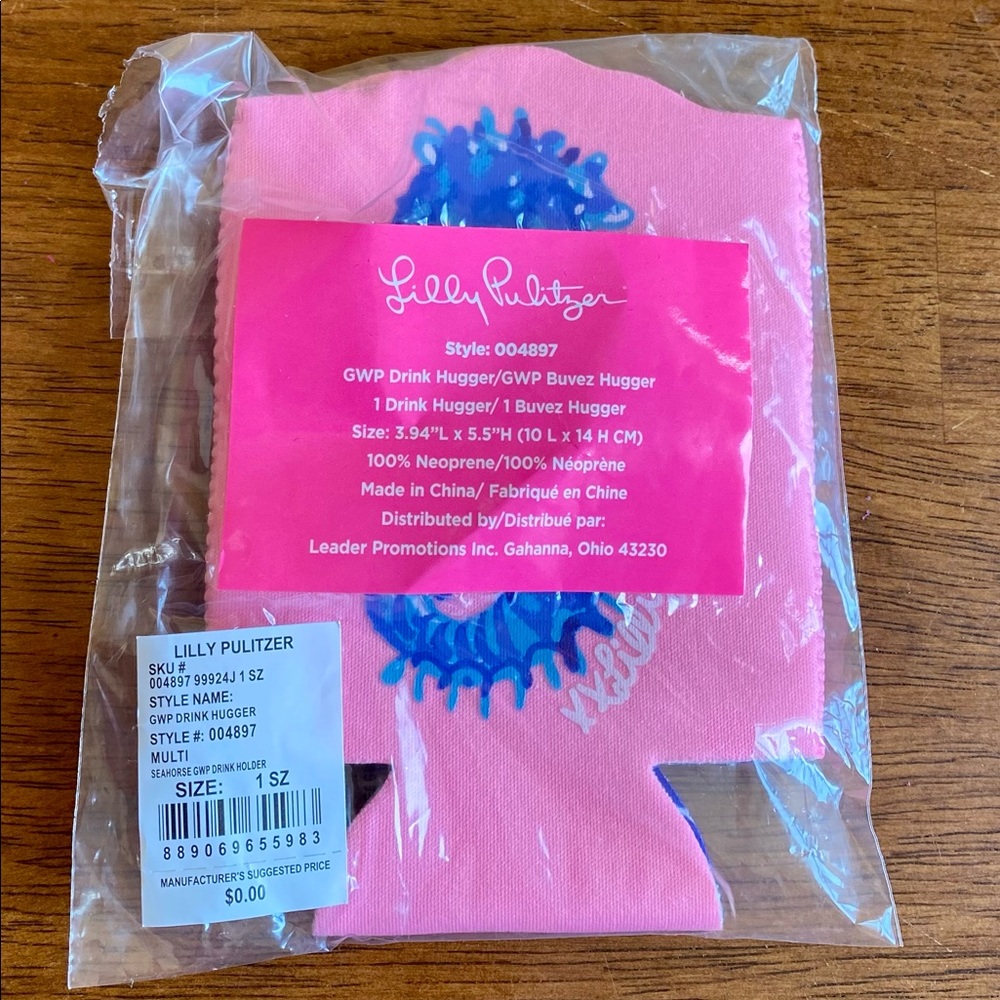 Lilly Pulitzer drink hugger